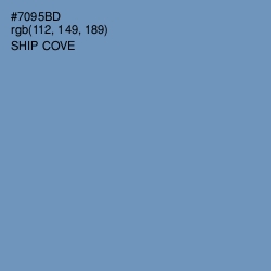 #7095BD - Ship Cove Color Image